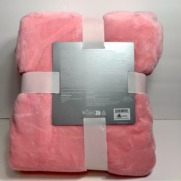NWT. Disney pink soft Mickey Mouse large throw blanket. 100% polyester - Picture 5 of 8